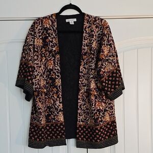 Liz Claiborne Floral Kimono Style Cardigan – S/M